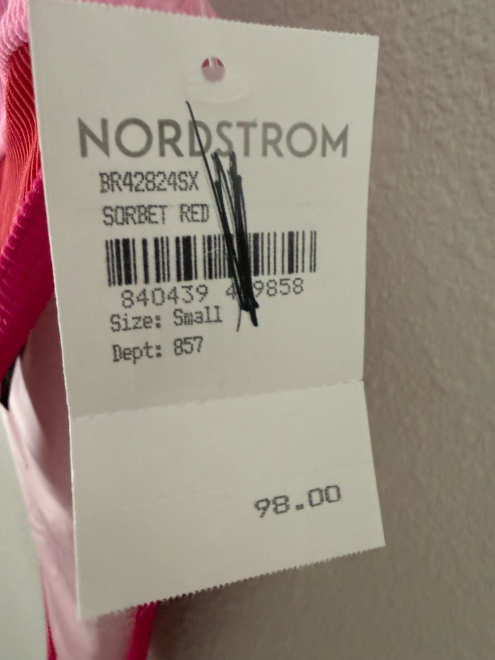 Beach Riot Emmy Bikini Bottom Fuchsia Red Neon Size S $98 - Picture 6 of 8